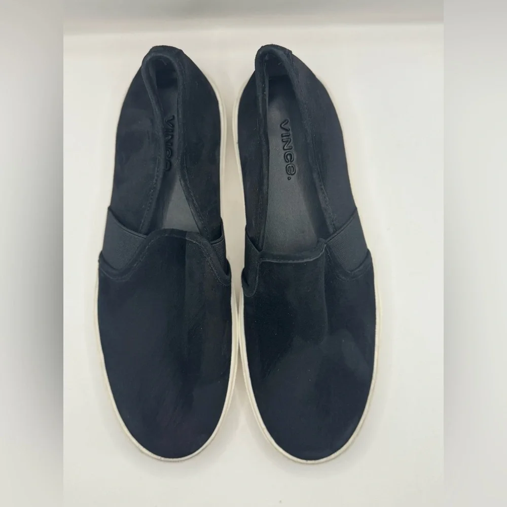Vince Women’s Size 6‎ Blair-5 Slip on Black Suede Shoes